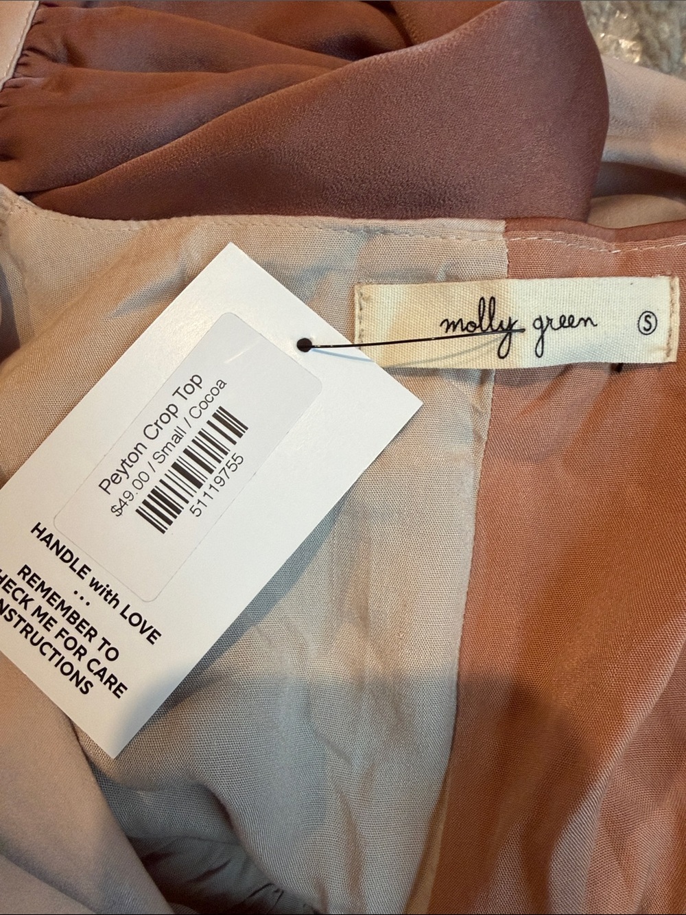 MOLLY GREEN Peyton crop top nwt - Picture 5 of 7
